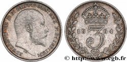 VEREINIGTEN KÖNIGREICH 3 Pence Edouard VII 1904 
