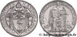 VATICANO Y ESTADOS PONTIFICIOS 2 Lire armes du Vatican, pontificat de Pie XII an IV / allégorie de la justice 1948 