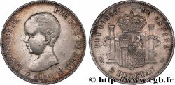 ESPAGNE 5 Pesetas 1888 Madrid