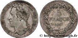 BÉLGICA 5 Francs Léopold Ier tête laurée 1847 
