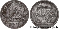 GERMANY - Notgeld 1/2 Mark Düren pilote d’avion 1919 