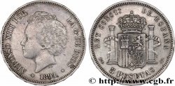 SPAIN 5 Pesetas Alphonse XIII 2e type 1894 Madrid