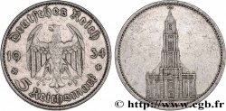 ALLEMAGNE 5 Reichsmark église de la garnison de Potsdam 1934 Muldenhütten - E