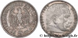 GERMANY 5 Reichsmark Maréchal Paul von Hindenburg 1936 Hambourg