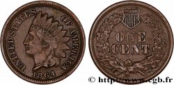 ÉTATS-UNIS D AMÉRIQUE 1 Cent tête d’indien, 2e type 1864 