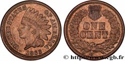 ÉTATS-UNIS D AMÉRIQUE 1 Cent tête d’indien 2e type 1863 Philadelphie