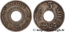 PALESTINA 5 Mils 1946 