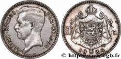 BELGIO 20 Francs Albert Ier légende Flamande 1934 