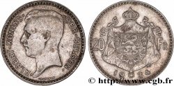 BELGIUM 20 Francs Albert Ier légende Flamande 1934 