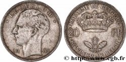 BELGIUM 20 Francs Léopold III  1935 