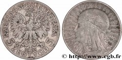 POLAND 5 Zlotych reine Jadwiga 1933 Varsovie