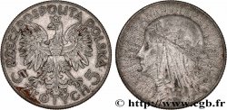 POLAND 5 Zlotych reine Jadwiga 1933 Varsovie