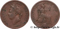 VEREINIGTEN KÖNIGREICH 1 Penny Georges IV tête laurée 1826  S 