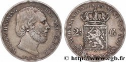 PAYS-BAS 2 1/2 Gulden Guillaume III 1850 Utrecht