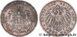 ALLEMAGNE - VILLE LIBRE DE HAMBOURG 5 Mark blason de Hambourg 1904 Hambourg