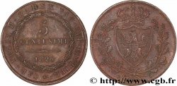 ITALIE - ROYAUME DE SARDAIGNE 5 Centesimi type au “P” 1826 Turin