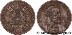 VATICAN ET ÉTATS PONTIFICAUX 10 Centesimi frappe au nom de Pie XI an XIII 1934 Rome