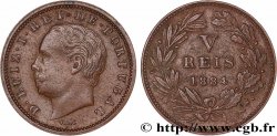 PORTUGAL - ROYAUME DU PORTUGAL - LOUIS Ier 5 Réis 1884  XF 