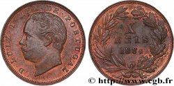 PORTUGAL - ROYAUME DU PORTUGAL - LOUIS Ier 10 Réis  1884  XF 