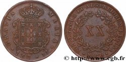 PORTUGAL -MARIE II  20 Reis  1850 