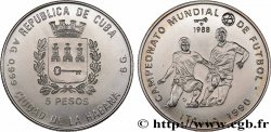 CUBA 5 Pesos Coupe du Monde de football Italie 1990 1988 La Havane