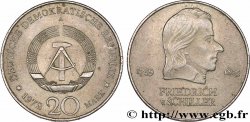 GERMAN DEMOCRATIC REPUBLIC 20 Mark Friedrich von Schiller 1972  AU 