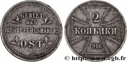 ALEMANIA 2 Kopecks Monnaie d’occupation du commandement supérieur du front Est 1916 Hambourg - J MBC 