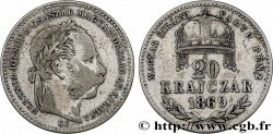 HUNGARY 20 Krajczar François Joseph Ier 1869 Kremnitz - B