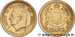 MONACO 2 Francs Louis II (1943) Paris