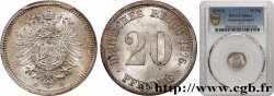 GERMANY 20 Pfennig aigle impérial héraldique 1876 Munich - D