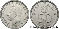 ESPAÑA 50 Pesetas Juan Carlos coupe du Monde de Football 1982 (1981) 1980  EBC 