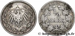 ALEMANIA 1/2 Mark Empire aigle impérial 1905 Berlin