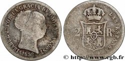 SPAGNA 2 Reales  Isabelle II  1852 Madrid q.MB 