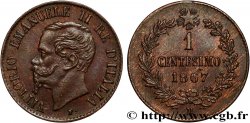 ITALY 1 Centesimo Victor Emmanuel II 1867 Milan