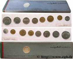 MAROC Série de 8 Monnaies AH 1394 (1974) 1974 Paris SPL 