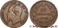 ITALIE 10 Centesimi Victor Emmanuel II 1863 