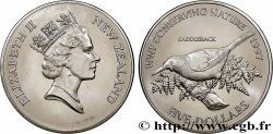 NEW ZEALAND 5 Dollars Conservation de la Nature WWF : Elisabeth II / créadion rounoir 1997 