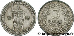 ALLEMAGNE 3 Reichsmark millénaire de la Rhénanie 1925 Berlin
