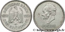 ALEMANIA 3 Reichsmark aigle héraldique / Goethe 1932 Berlin