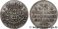 GERMANY - TERRITORY OF HAMBURG   32 schillings, 2e type 1809 Hambourg