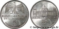 DEUTSCHLAND 5 Mark Centenaire du parlement allemand 1971 Karlsruhe