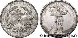 SUISSE 5 Francs, monnaie de Tir, Zoug 1869  TTB 