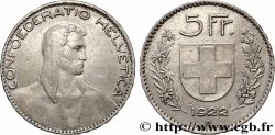 SUIZA 5 Francs Berger 1922 Berne