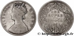 INDIA BRITANNICA 1 Roupie Victoria 1862 Calcutta