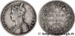 BRITISCH-INDIEN 1 Roupie Victoria 1879  Bombay