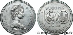 KANADA 1 Dollar Centenaire de Winnipeg 1974 