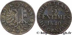 SVIZZERA - REPUBBLICA DE GINEVRA 5 Centimes 1840 