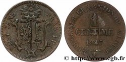 SVIZZERA - REPUBBLICA DE GINEVRA 1 Centime 1847 