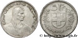 SUIZA 5 Francs Berger 1923 Berne