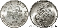 SAN MARINO 500 Lire Saint Marin symbolisant la sculpture 1975 Rome - R